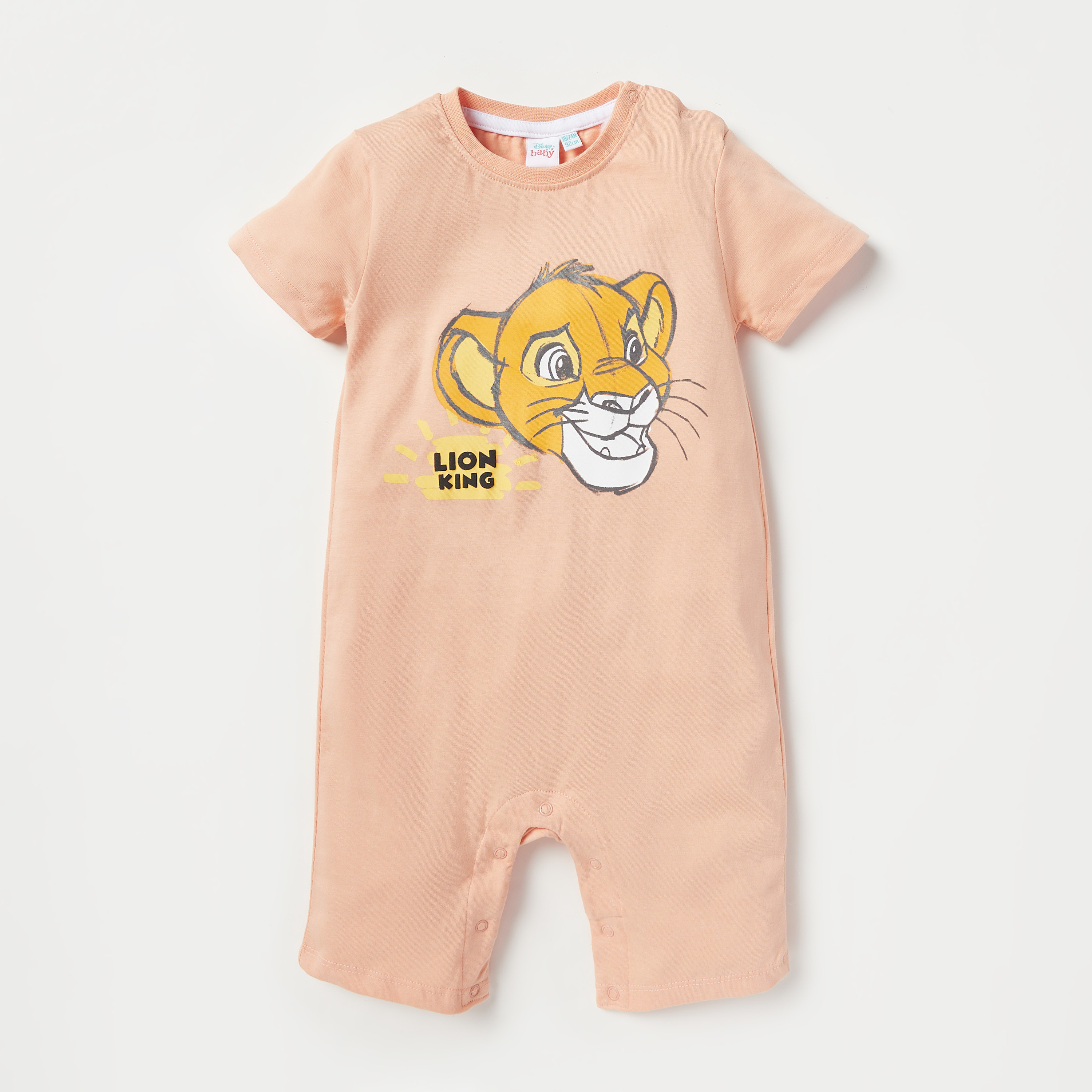 أفرولات بطبعات سيمبا وأكمام قصيرة من ديزني - طقم من قطعتين-baby-boys-clothing-rompers-image-5