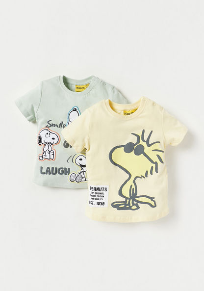 Snoopy Dog Print T-shirt - Set of 2-T Shirts-image-0