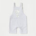 Carte Blanche Solid T-shirt and Teddy Print Dungaree Set-Clothes Sets-thumbnailMobile-1