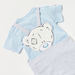 Carte Blanche Solid T-shirt and Teddy Print Dungaree Set-Clothes Sets-thumbnailMobile-4