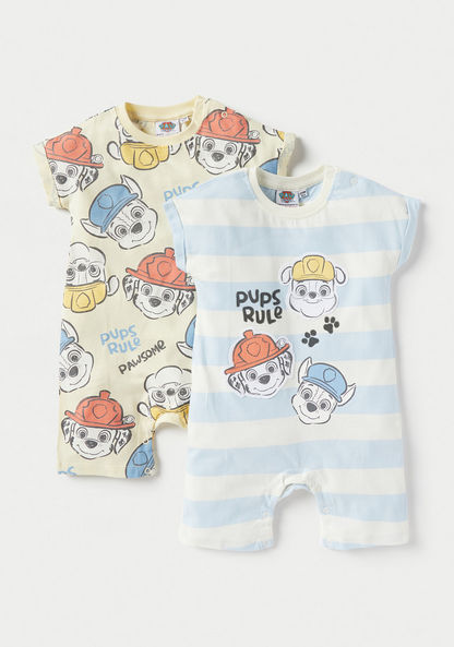 Paw Patrol Print Romper - Set of 2-Rompers%2C Dungarees and Jumpsuits-image-0