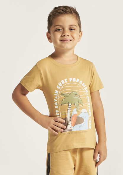 Juniors Surfing Graphic Print T-shirt - Set of 2-T Shirts-image-5