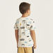 Juniors Graphic Print Round Neck T-shirt with Short Sleeves - Set of 2-T Shirts-thumbnail-4