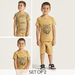 Juniors Graphic Print T-shirt - Set of 2-T Shirts-thumbnailMobile-0
