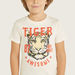 Juniors Tiger Graphic Print T-shirt with Short Sleeves and Crew Neck-T Shirts-thumbnailMobile-2