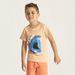 Juniors Graphic Print T-shirt with Short Sleeves - Set of 2-T Shirts-thumbnailMobile-1