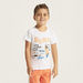 Juniors Graphic Print T-shirt with Short Sleeves - Set of 2-T Shirts-thumbnail-5