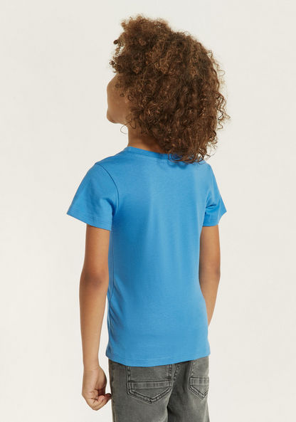 Juniors Dinosaur Print T-shirt with Short Sleeves - Set of 2-T Shirts-image-4