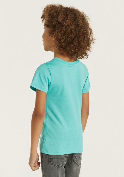 Juniors Dinosaur Print T-shirt with Short Sleeves - Set of 2-T Shirts-image-6
