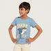 Juniors Graphic Print T-shirt with Round Neck and Short Sleeves-T Shirts-thumbnailMobile-0