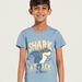 Juniors Graphic Print T-shirt with Round Neck and Short Sleeves-T Shirts-thumbnailMobile-2