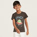 Juniors Graphic Print T-shirt with Round Neck and Short Sleeves-T Shirts-thumbnailMobile-0