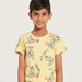Juniors All-Over Dinosaur Print T-shirt with Short Sleeves-T Shirts-thumbnailMobile-2