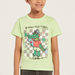 Juniors Printed T-shirt with Short Sleeves - Set of 2-T Shirts-thumbnailMobile-3