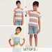 Juniors Printed T-shirt with Short Sleeves - Set of 2-T Shirts-thumbnail-0