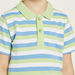 Juniors Striped Polo T-shirt with Short Sleeves-T Shirts-thumbnailMobile-2