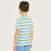 Juniors Striped Polo T-shirt with Short Sleeves-T Shirts-thumbnailMobile-3