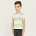 Juniors Striped T-shirt with Short Sleeves-T Shirts-thumbnail-0
