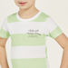 Juniors Striped T-shirt with Short Sleeves-T Shirts-thumbnailMobile-2