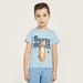 Juniors Graphic Print T-shirt with Short Sleeves and Crew Neck - Set of 2-T Shirts-thumbnailMobile-1