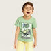 Juniors Printed T-shirt with Short Sleeves and Crew Neck - Set of 2-T Shirts-thumbnail-2