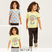 Juniors Basketball Print T-shirt with Short Sleeves - Set of 2-T Shirts-thumbnail-0