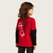 Juniors Graphic Print T-shirt with Long Sleeves and Crew Neck-T Shirts-thumbnailMobile-3