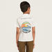 Juniors Printed Camp Collar Shirt with Short Sleeves-Shirts-thumbnail-3