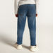 Juniors Solid Jeans with Button Closure and Pockets-Jeans-thumbnailMobile-3