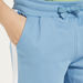 Juniors Solid Shorts with Drawstring Closure and Pockets-Shorts-thumbnailMobile-2