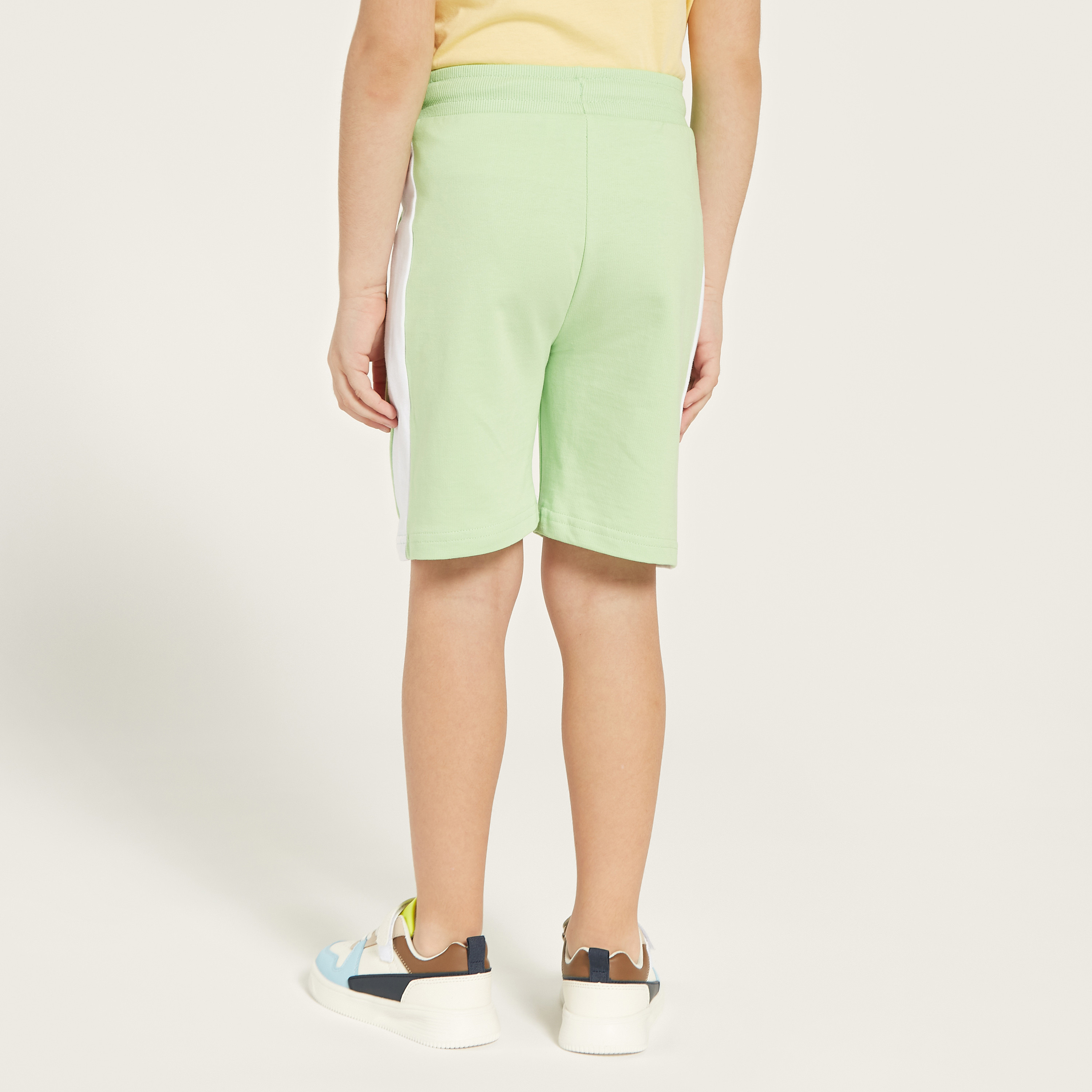 Juniors Solid Shorts with Drawstring Closure and Pockets-baby-boys-clothing-bottoms-shorts-image-4