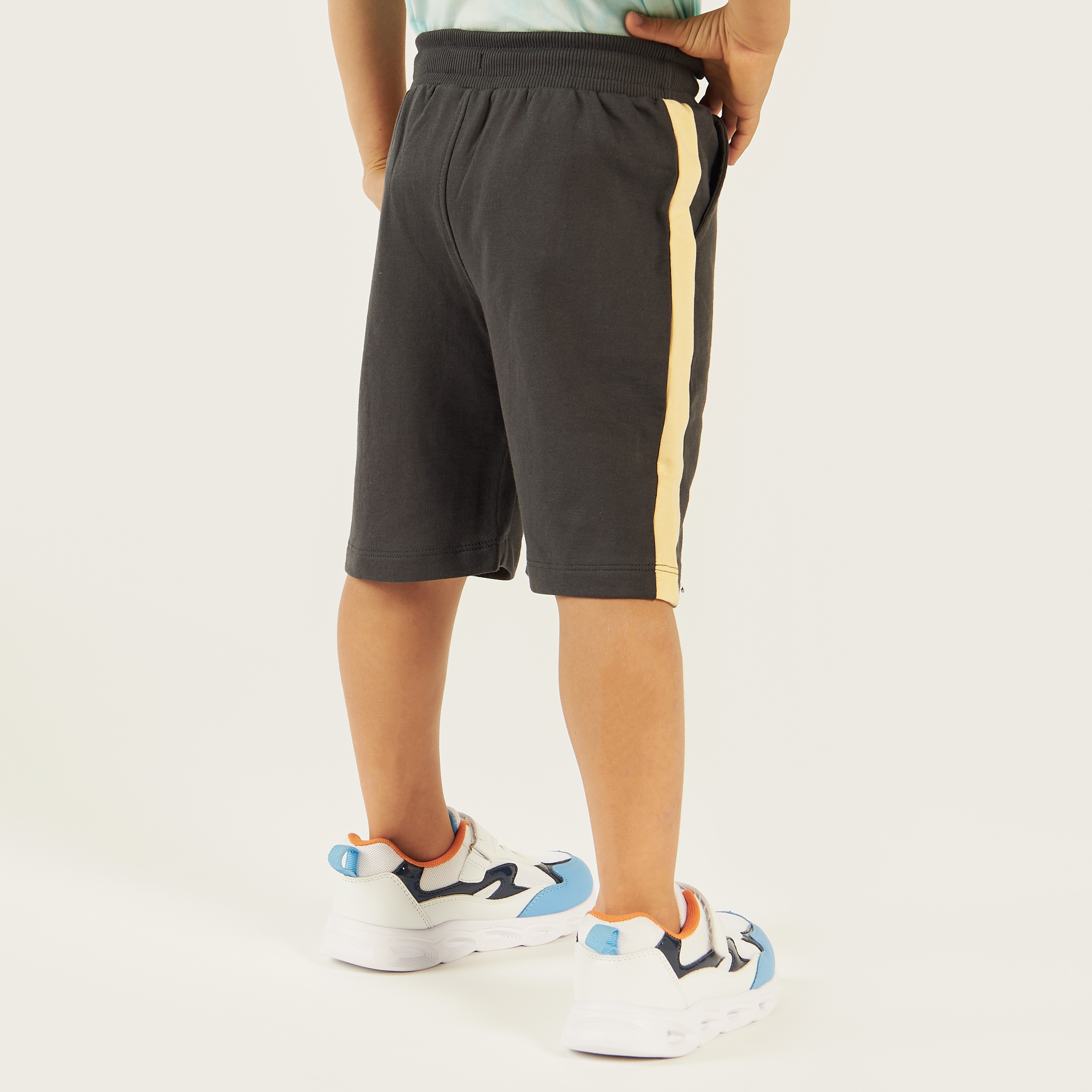 Juniors Panel Detail Shorts with Pockets and Drawstring Closure-baby-boys-clothing-bottoms-shorts-image-4