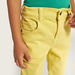Juniors Solid Shorts with Button Closure and Pockets-Shorts-thumbnailMobile-2