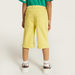 Juniors Solid Shorts with Button Closure and Pockets-Shorts-thumbnailMobile-3