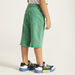 Juniors Solid Shorts with Button Closure and Pockets-Shorts-thumbnailMobile-3