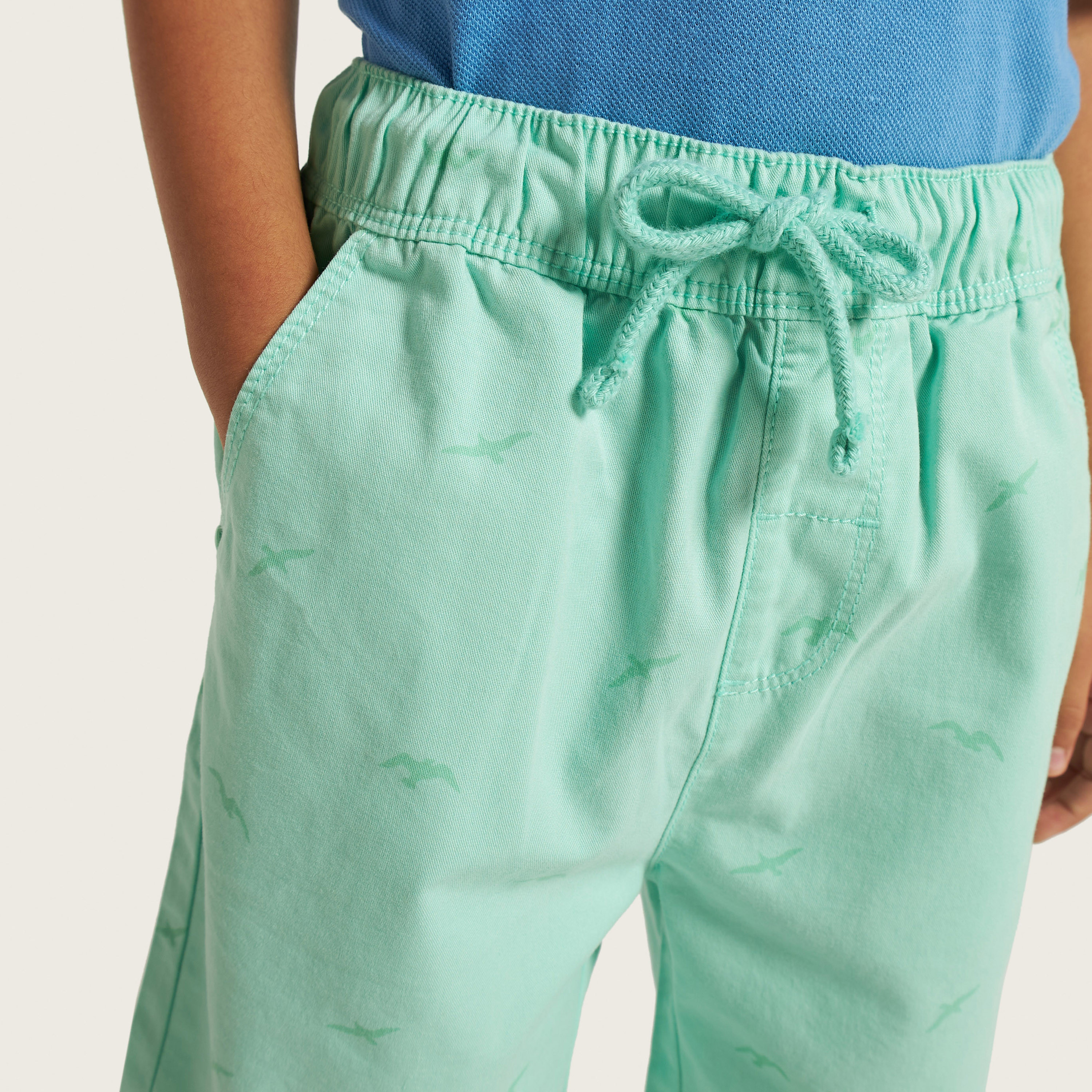Juniors Bird Print Shorts with Drawstring Closure-baby-boys-clothing-bottoms-shorts-image-3