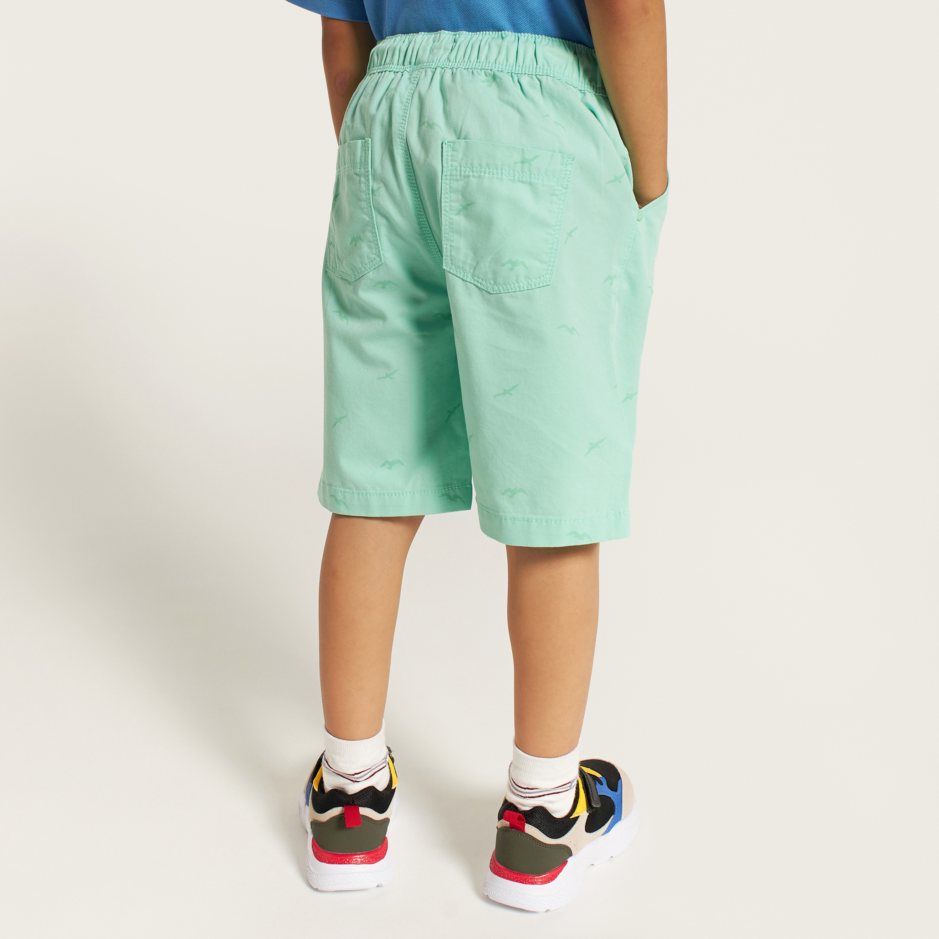 Juniors Bird Print Shorts with Drawstring Closure-baby-boys-clothing-bottoms-shorts-image-4