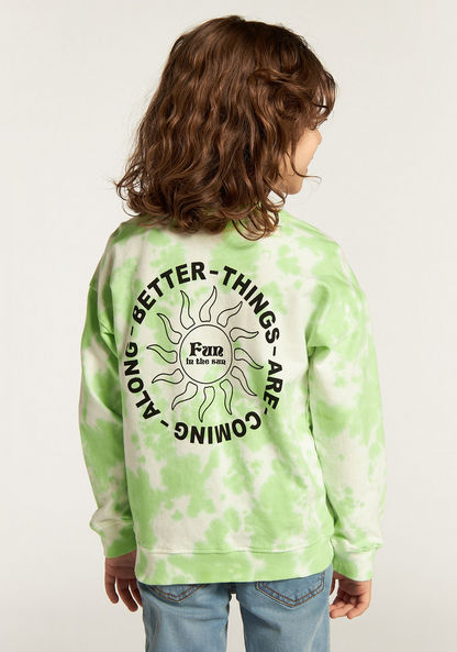 Juniors All-Over Printed Sweatshirt with Long Sleeves and Crew Neck-Sweatshirts-image-3