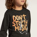 Juniors Slogan Print Sweatshirt with Long Sleeves and Crew Neck-Sweatshirts-thumbnail-2