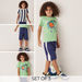 Juniors Printed 3-Piece T-shirt and Shorts Set-Clothes Sets-thumbnail-0