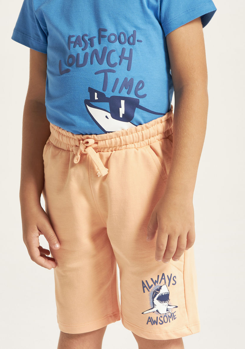 Juniors 3-Piece T-shirts and Shorts Set-Clothes Sets-image-4