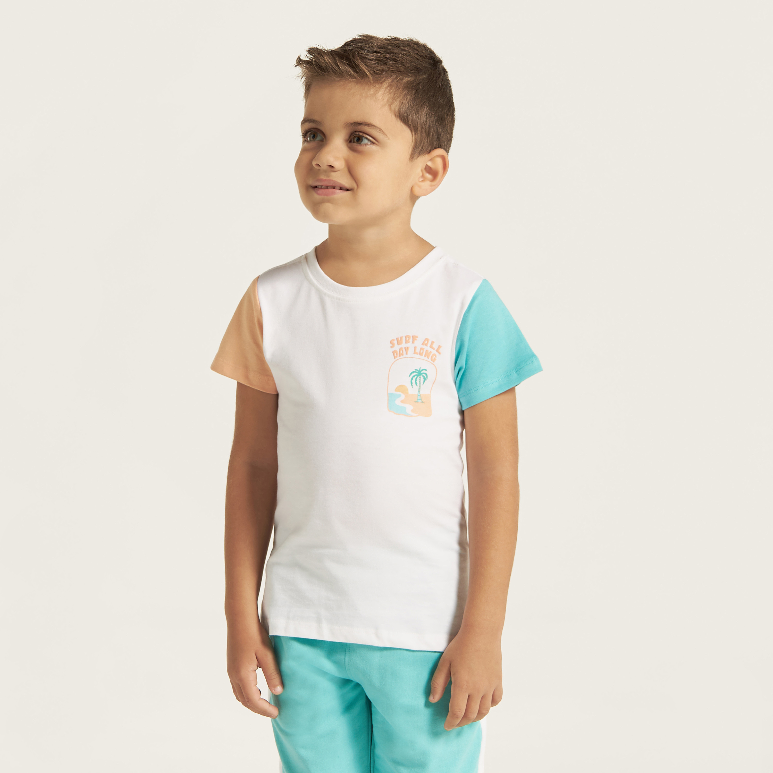 Juniors 3-Piece T-shirts and Shorts Set-boys-clothing-setsandcoords-image-3