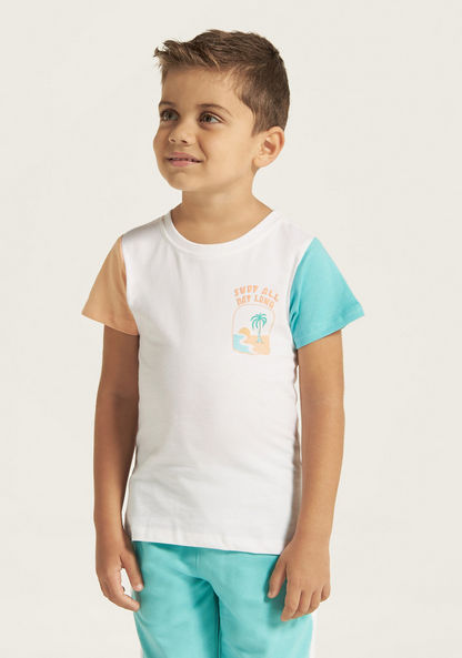 Juniors 3-Piece T-shirts and Shorts Set-Clothes Sets-image-2