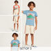 Juniors 3-Piece Printed T-shirt and Shorts Set-Clothes Sets-thumbnailMobile-0