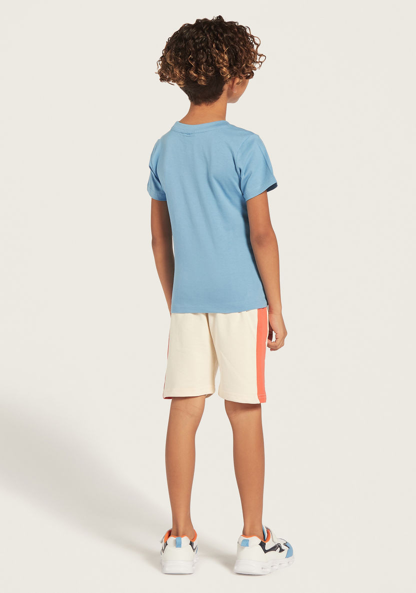 Juniors 3-Piece Printed T-shirt and Shorts Set-Clothes Sets-image-5