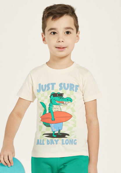 Juniors 3-Piece T-shirts and Shorts Set-Clothes Sets-image-2