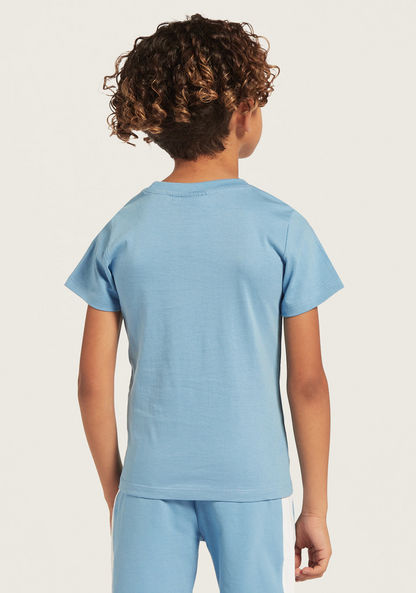 Juniors 3-Piece Dinosaur Print T-shirt and Shorts Set-Clothes Sets-image-7