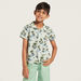 Juniors All-Over Tropical Print Shirt and Shorts Set-Clothes Sets-thumbnail-1
