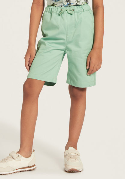 Juniors All-Over Tropical Print Shirt and Shorts Set-Clothes Sets-image-2