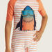Juniors All-Over Print Swimsuit with Raglan Sleeves-Swimwear-thumbnailMobile-2